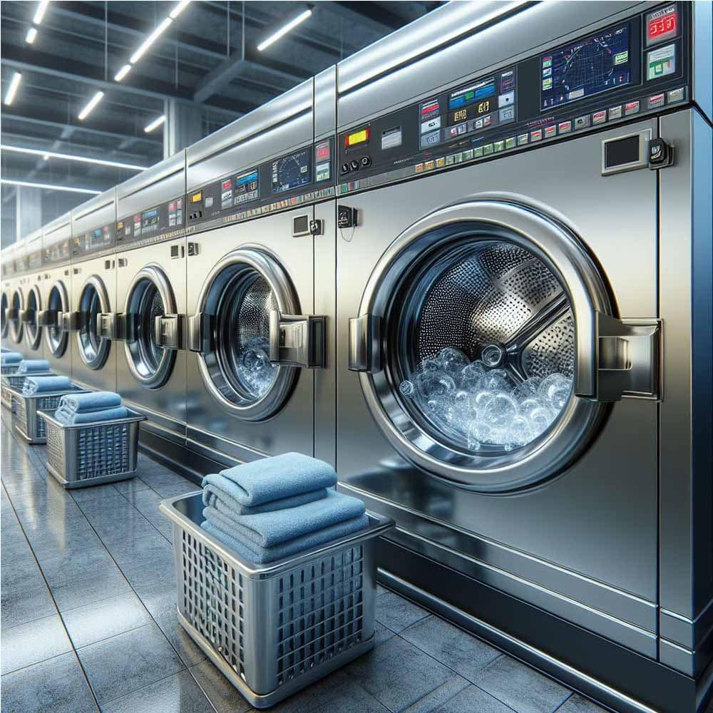 طرز استفاده از لباسشویی صنعتی