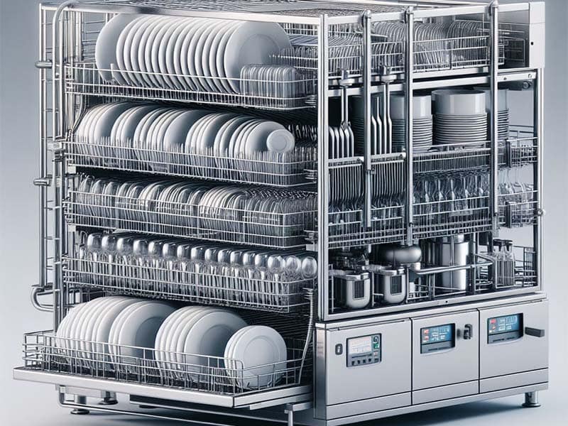طرز استفاده ماشین ظرفشویی صنعتی