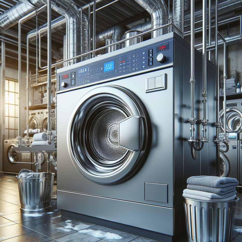 طرز استفاده از لباسشویی صنعتی
